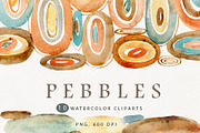Watercolor abstract earthy clipart, a Background Graphic by TanyaOak (Thumbnail 1 of 6)