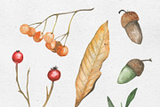 Autumn vibes. Watercolor set, a Decorative Illustration by Maria's little shop (Thumbnail 2 of 10)