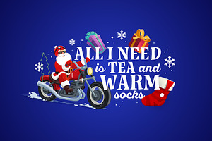 All i need is tea and warm socks, an Illustration by Vector Tradition