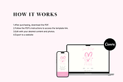 Romantic Line Art Wedding Website, a Landing Page Template by batang (Thumbnail 5 of 5)