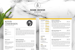 Modern CV Resume Cover Letter