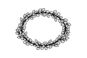 Botanical Oval Wreath Frame Bundle, an Illustration by Designer_Momina (Thumbnail 47 of 51)