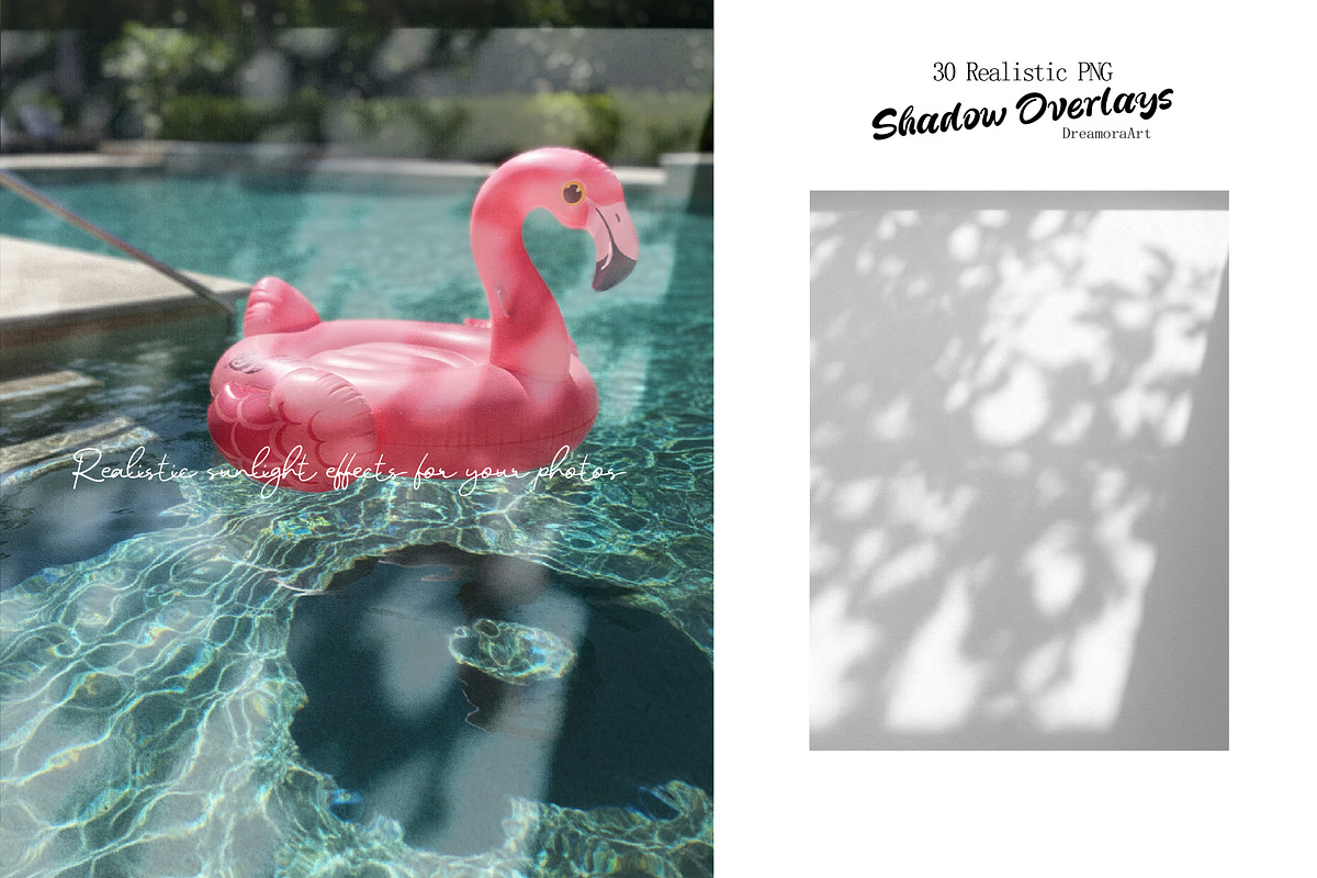 Natural Shadow Overlays 30 PNG, a Texture Graphic by DreamoraArt (Photo 16 of 16)