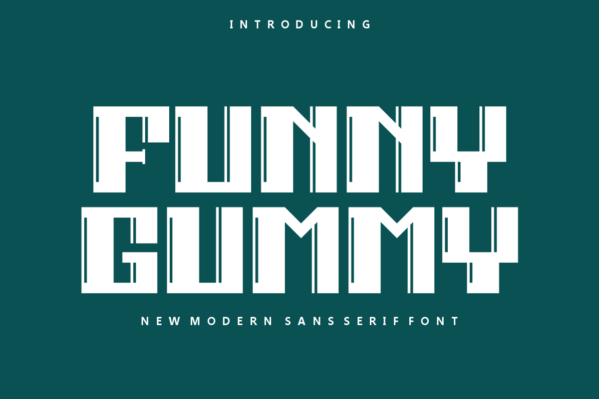Funny Gummy - Font, a Sans Serif Font by artchiles_design (Photo 1 of 5)