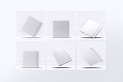 Square Notebook Mock-Up, an Advertising Mockup by DesignRushMarket (Thumbnail 2 of 7)