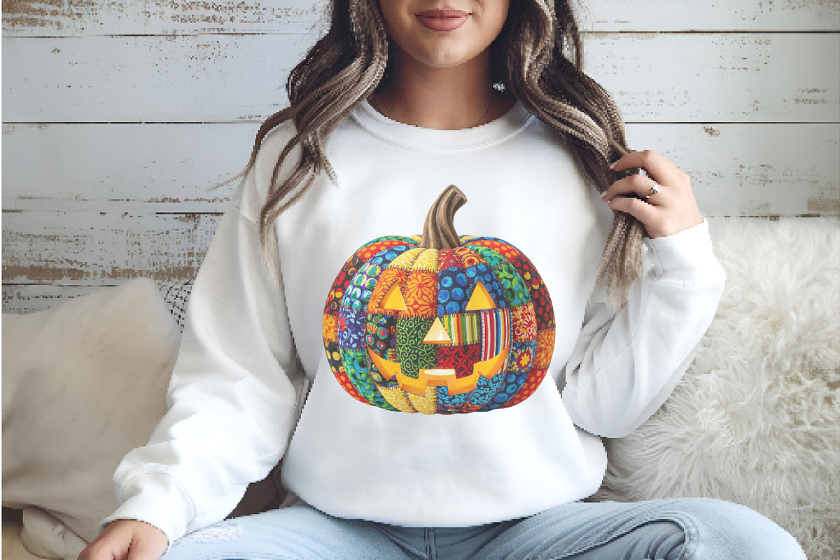 Preppy Floral Fall Pumpkin png, an Illustration by Watercolor design (Photo 3 of 4)
