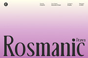Rosmanic Drawn, a Serif Font by Craft Supply Co. (Thumbnail 1 of 8)