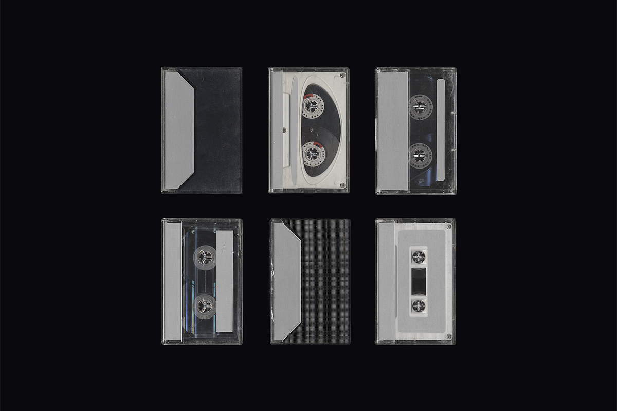 Audio Cassette Mockup Pack, a Packaging Mockup by BORT GRAPHIC (Photo 2 of 8)