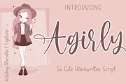 Agirly - Absonstype, a Handwritten Font by Absonstype (Thumbnail 1 of 6)