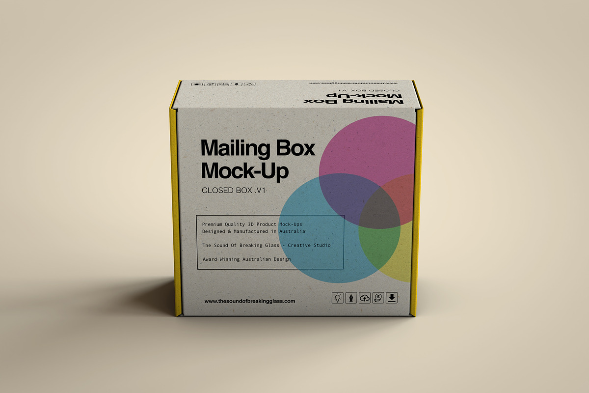 Mailing | Shipping Box-Mock-Up, a Packaging Mockup by TSOBG (Photo 9 of 9)