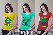 25 T-Shirts Mock-Up (Part 3), a Shirt Mockup by Freeman Studio (Thumbnail 5 of 32)