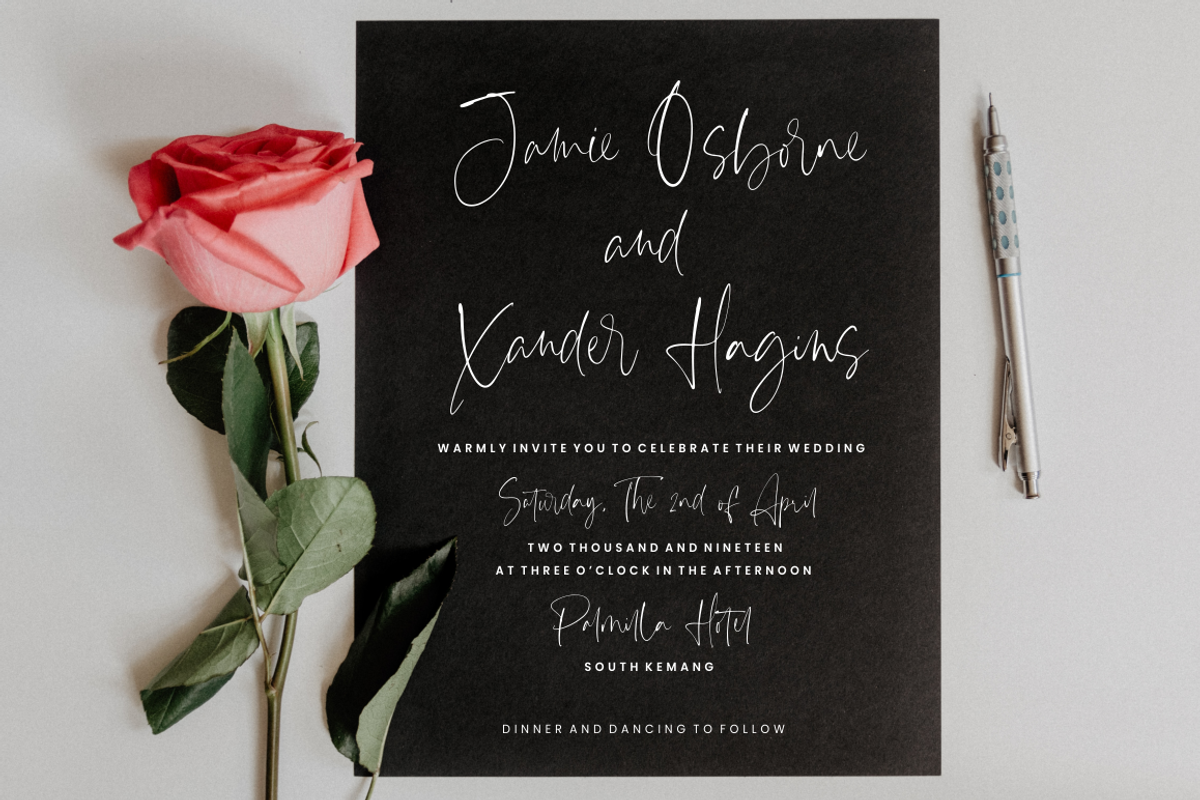 Bintaro - Modern Script Font preview 5