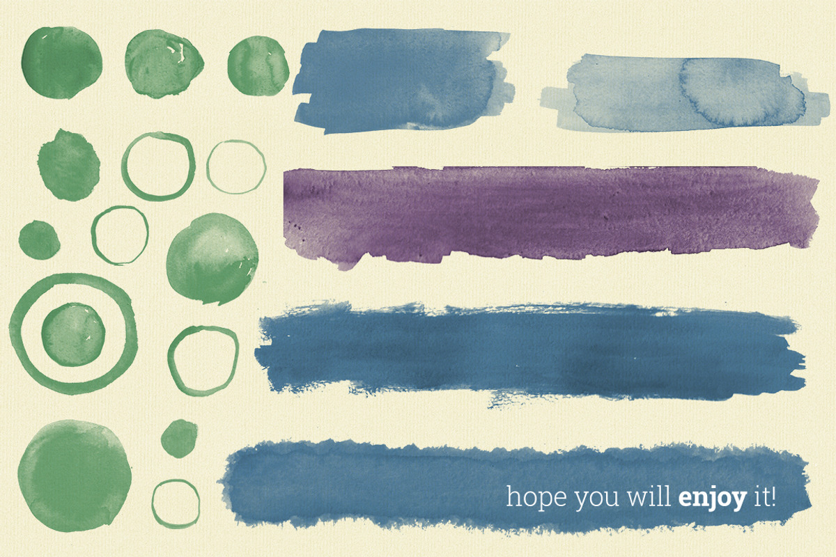 Watercolor Design Elements preview 5