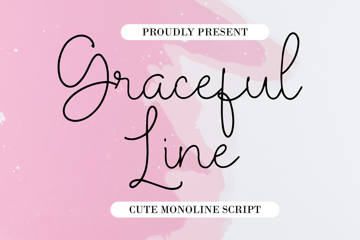 Graceful Line - Monoline Script, a Handwritten Font by Soey Studio (Photo 1 of 8)