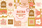 Retro Quotes Instagram Templates, a Templates & Theme by Hell Yeah Designs (Thumbnail 1 of 6)