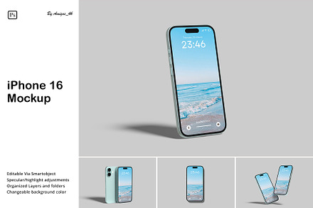 iPhone 16 Mockup, an iPhone Mockup by Amigos__46
