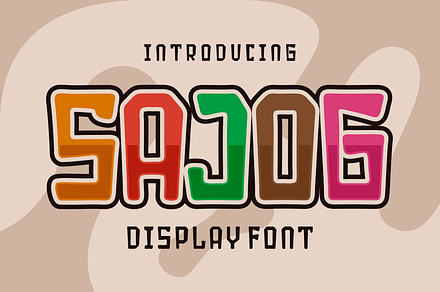 Sajog - Display Font