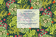 Coral & Moss - Hand-Painted design, a Wallpaper Graphic by ArtPavo (Thumbnail 2 of 10)