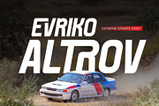 Evriko Altrov - Extreme Sports Font, a Sans Serif Font by productype1 (Thumbnail 1 of 11)