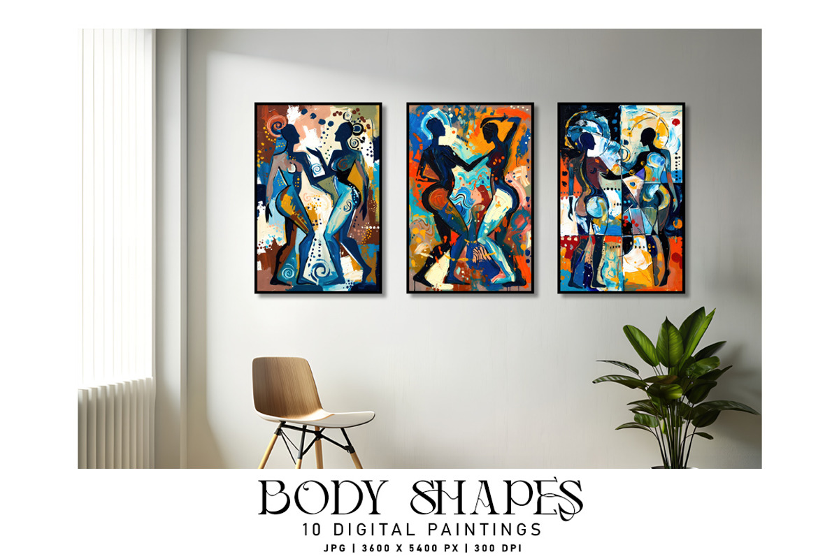 Body Shapes Paintings, a Decorative Illustration by Digital Art Creations (Photo 5 of 5)