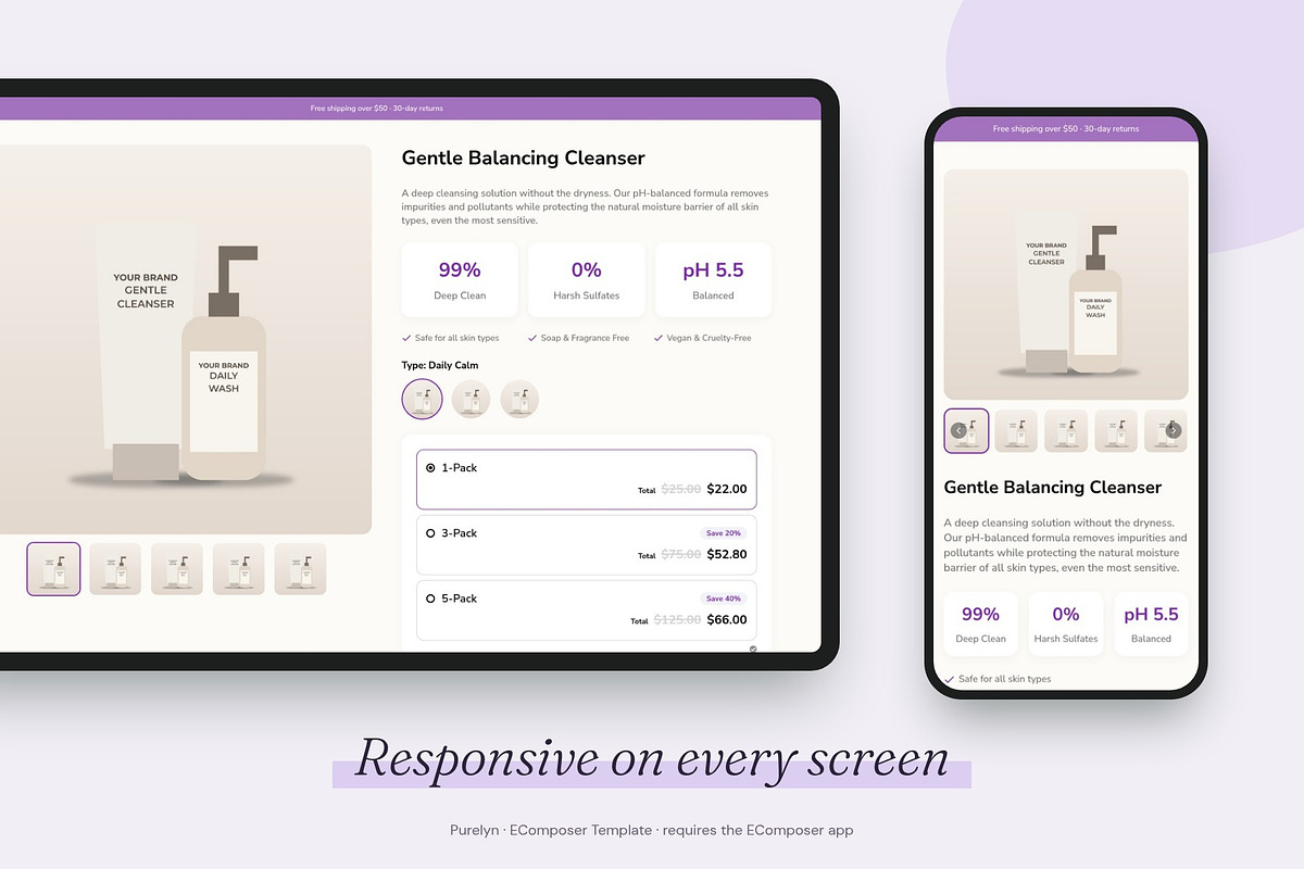 Purelyn - Shopify EComposer Template, a Shopify Template by Boost Convert (Photo 8 of 11)
