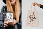 Coffee Culture Clipart, a Person Illustration by Teresa Art Store (Thumbnail 6 of 9)