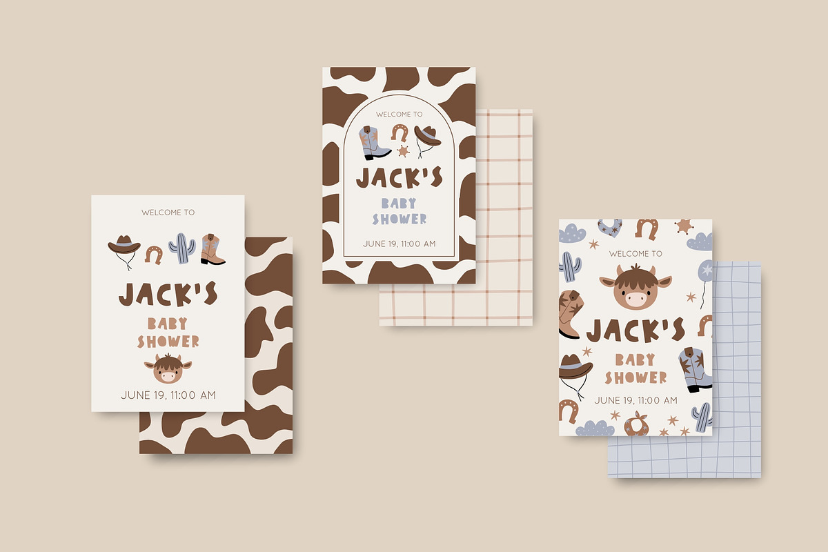 Little Cowboy - vector clipart, a Decorative Illustration by Barkova Nadya (Photo 2 of 9)
