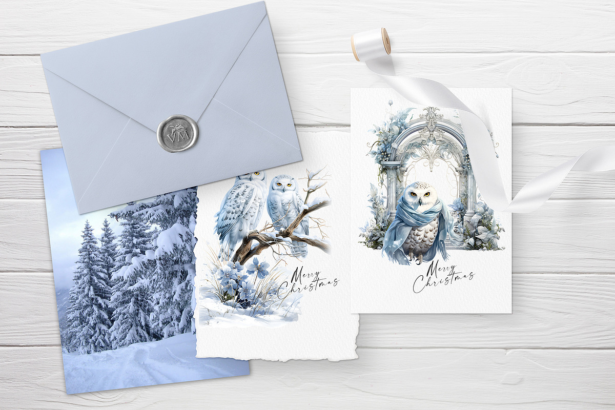 Winter Owl Garden, a Decorative Illustration by Vasmila (Photo 2 of 9)