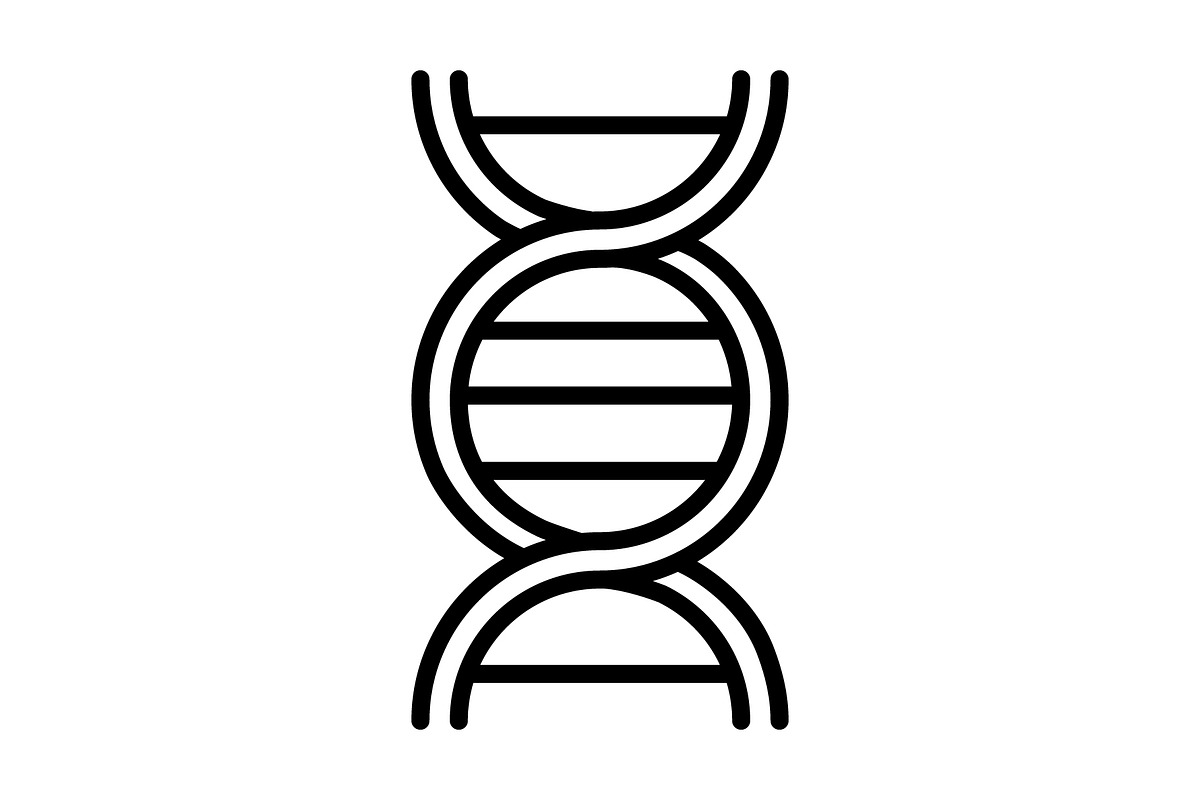 DNA icon, an Outline Icon by Sumberpangan (Photo 1 of 5)