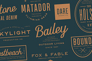 Riverstone Font & Logo Template Pack, a Sans Serif Font by Greg Nicholls (Thumbnail 2 of 9)