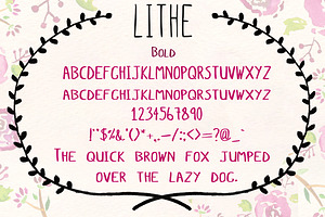 Lithe HandDrawn Font Bold & Italic