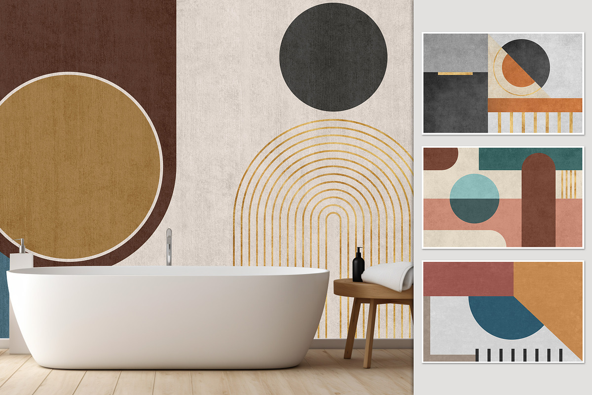 Geometric art background, a Wallpaper Graphic by DamonYang's shop (Photo 3 of 7)