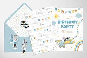 Birthday Boy Clipart & Pattern