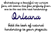 Font Orleana Cursive Script Writing, a Script Font by PageLightStudios (Thumbnail 2 of 4)