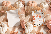 Pink Fall 5x7 Card Mockup, an Advertising Mockup by TatiMockup (Thumbnail 2 of 3)