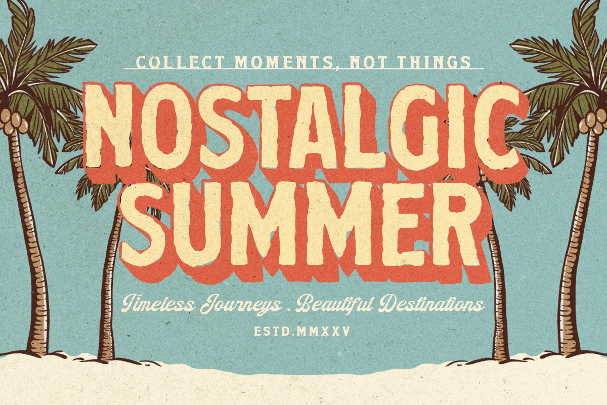 Summer Archive Font Collection, a Script Font by Letterhend Studio (Photo 6 of 14)
