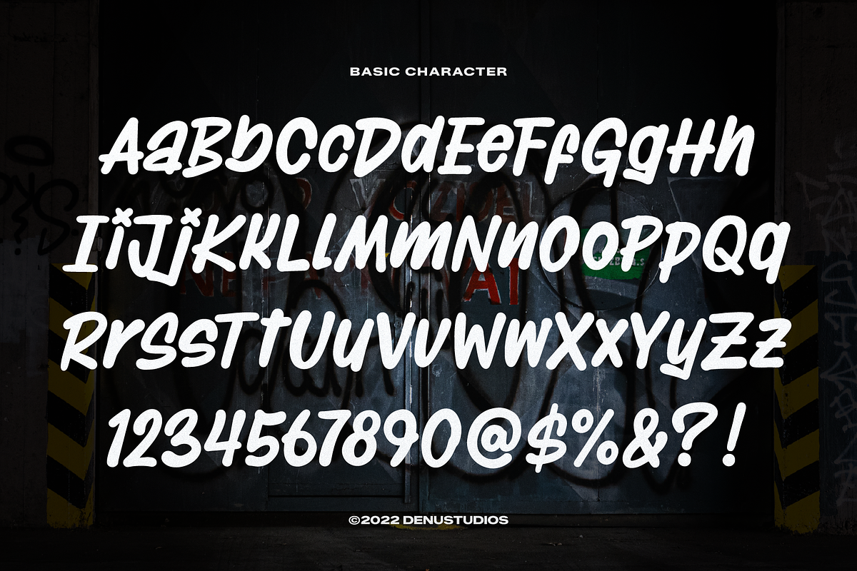High Blast | Graffiti Font, a Handwritten Font by Denustudios (Photo 10 of 12)