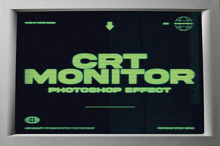 CRT Monitor Effect, a Texture Graphic by Davide Bassu