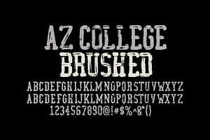 AZ College Brushed