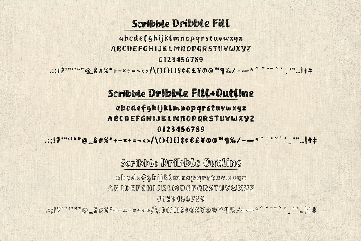Scribble Dribble - Doodle hand-drawn, a Handwritten Font by LTNG STUDIO (Photo 3 of 9)