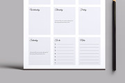 Weekly Plan Layout, a Stationery Template by MightyDesign (Thumbnail 5 of 8)