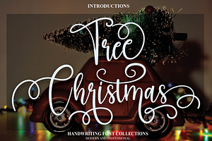 Tree Christmas Script Font