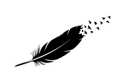 Boho Feather Silhouette Vector, an Object Graphic by jahid234 (Thumbnail 51 of 51)