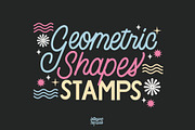 Geometric Shapes BrushPack Procreate, a Brush Add-On by letteringbynica (Thumbnail 1 of 2)