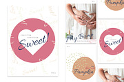 BONJOUR BEBE Pregnancy Journal, a Brochure Template by Typography Prime (Thumbnail 6 of 15)