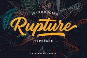 Rupture Typeface - Font Duo, a Script Font by Letterhend Studio (Thumbnail 1 of 12)