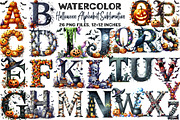 Halloween Alphabet Sublimation, an Illustration by DreamArtGraphic (Thumbnail 1 of 5)