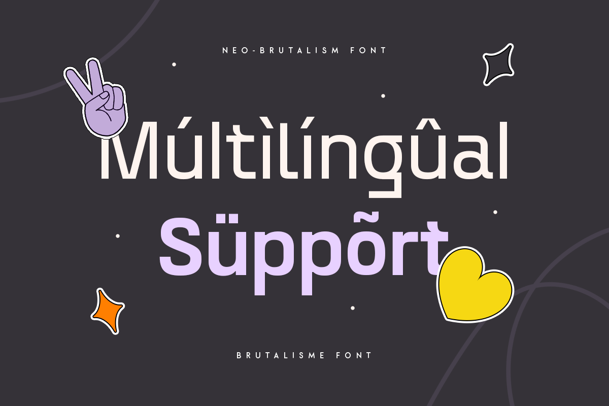 Brutalisme - Neo-Brutalism Font preview 8