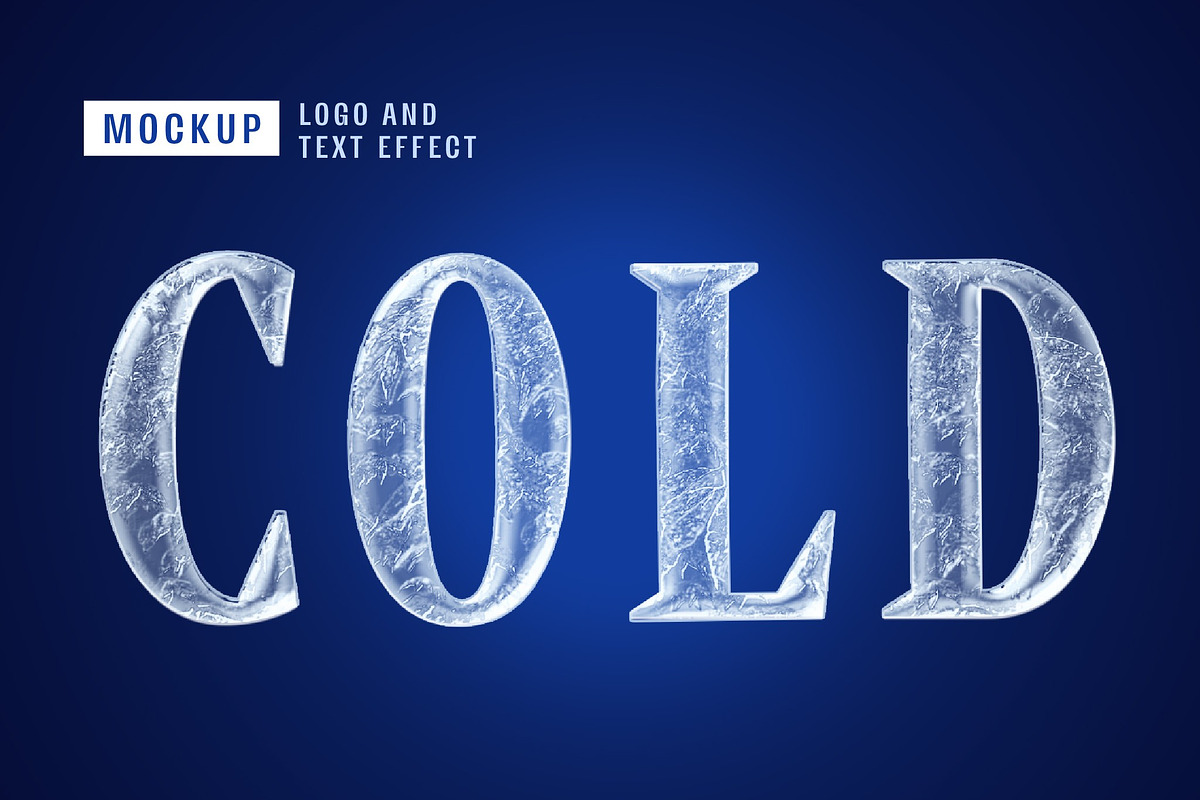 Ice Frozen Logo Text Effect Mockup, a Layer Style Add-On by studiogstock (Photo 2 of 2)