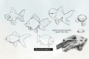 Procreate Mini Aquarium Brush Pack, a Brush Add-On by Artbykimmyw (Thumbnail 9 of 13)